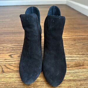 Women’s Steve Madden Black Suede Ankle Boots - Classic Slip-On Style